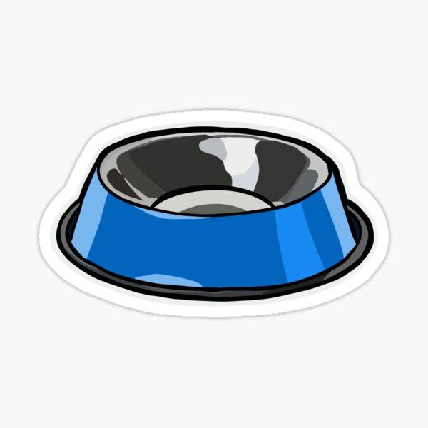Blue Dog Bowl vinyl sticker — Dog Things