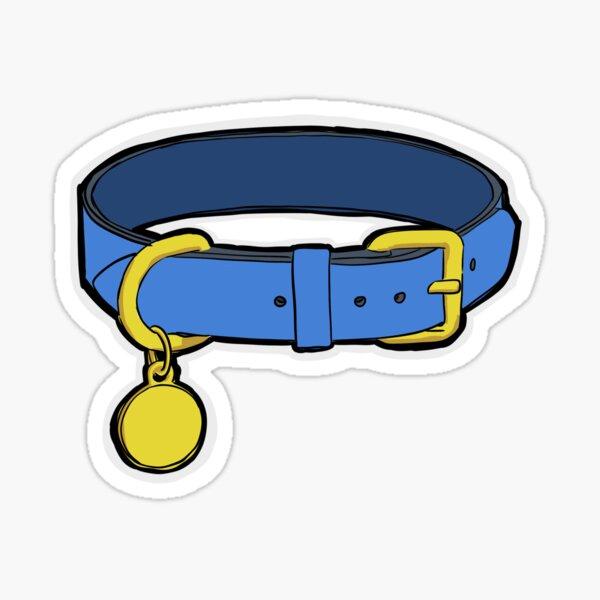 Blue Dog Collar vinyl sticker — Dog Things