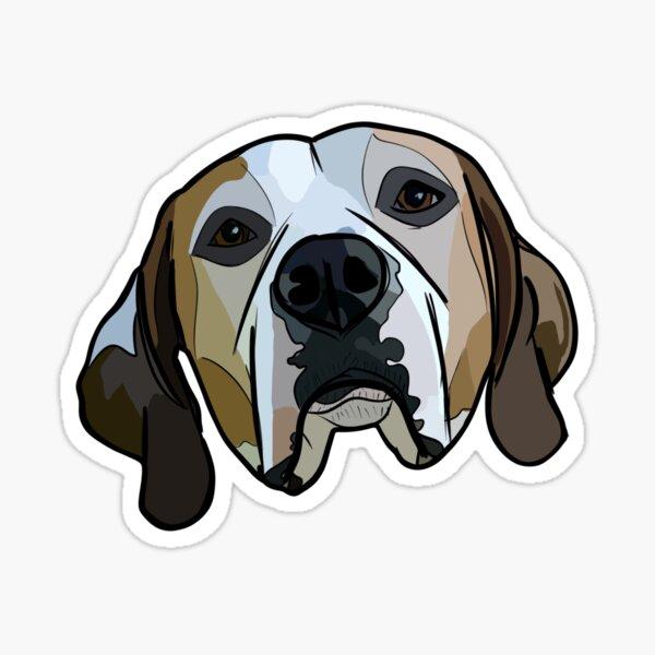 Boxer Hound Mix Dog vinyl sticker — Dogs