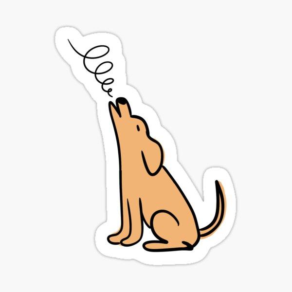 Dog Howling vinyl sticker — Howl