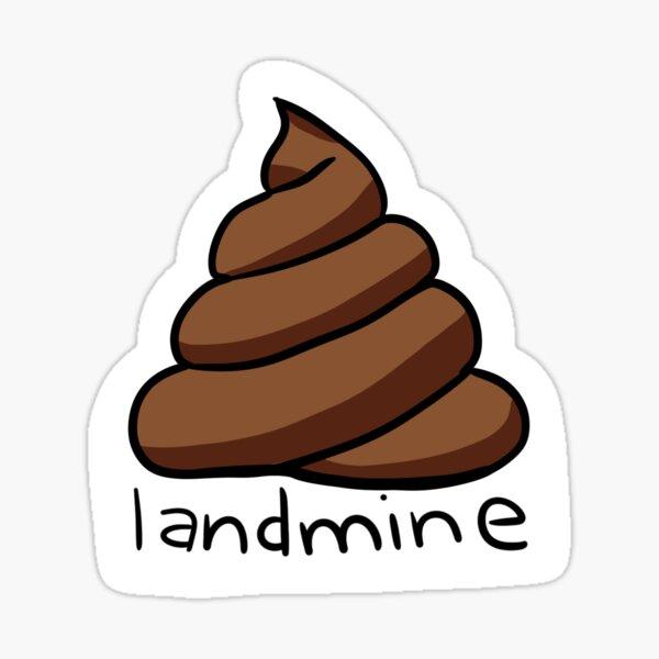 Dog Poop Landmine vinyl sticker — Dogs