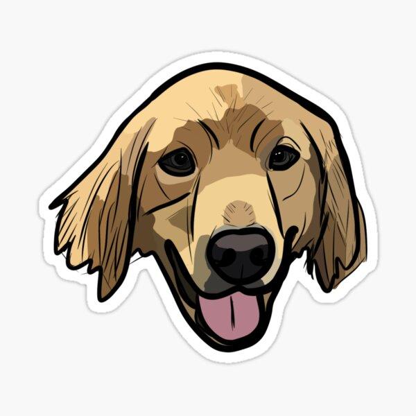 Golden Retriever Dog vinyl sticker — Dogs