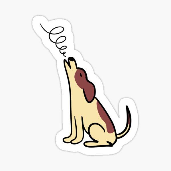 Hound Dog Howling vinyl sticker — Howl