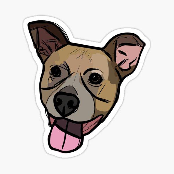 Pitbull Mix Dog vinyl sticker — Dogs