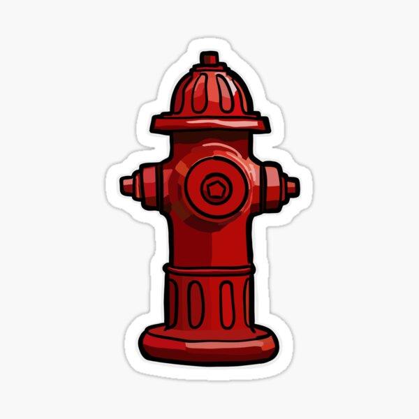 Red Fire Hydrant vinyl sticker — Dog Things